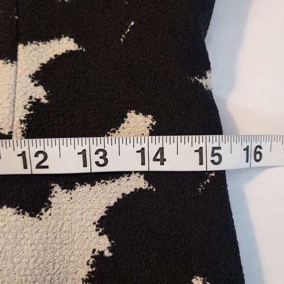 Banana Republic Sz 10 Layered Top Fit & Flare Dress Keyhole Back Sleeveless NWT - Picture 15 of 16